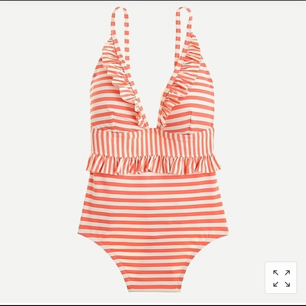 J Crew Ruffle Swimsuit